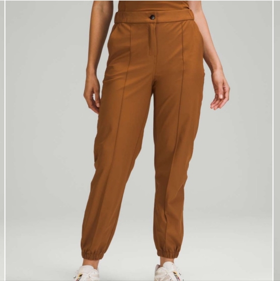 lululemon athletica Pants - Lululemon Warpstreme High-Rise 7/8 Jogger; Copper Brown Sz 29 8/10